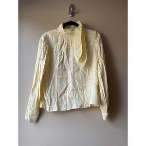 NWT Wilfred Cecile Butter Yellow Jaune Beurre Top Size Small